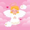 Capa p/ Almofada Anjo da Guarda Rosa - Image 2